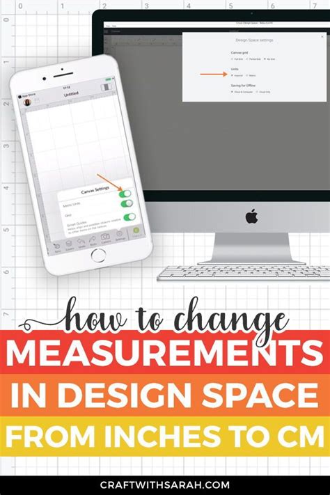 How to Change Design Space Measurements from Inches to CM Craft With Sarah