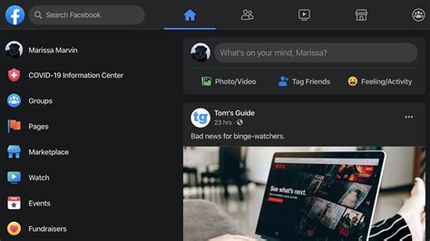 How to Change Facebook to Dark Mode