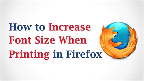 How to Change Font Style and Font Size in Mozilla Firefox YouTube