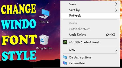 How to Change Font in Windows 10 Desktop or Laptop
