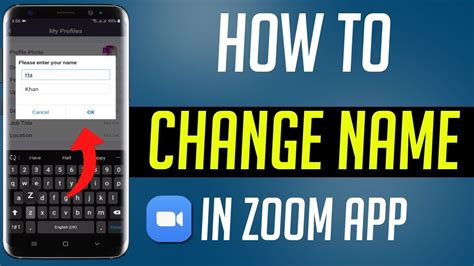 How to Change Names in a ZOOM Meeting YouTube