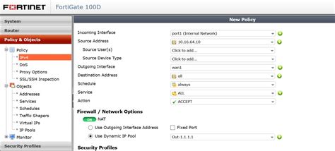 How to Change Outbound NAT IP with IP Pools in FortiGate