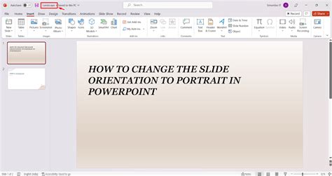 How to Change Powerpoint Slides to Portrait 2 Easy Methods