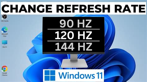 How to Change Refresh Rate Windows 11 10 8 7 etc 