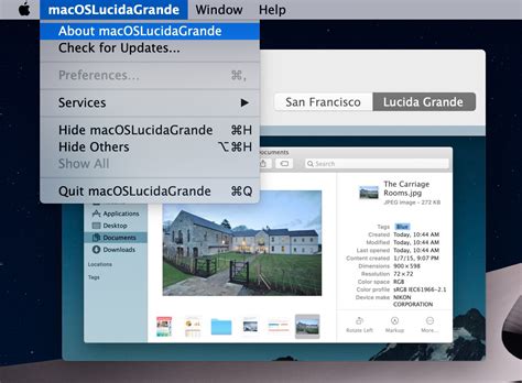 How to Change System Font to Lucida Grande in MacOS Mojave