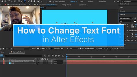 How to Change Text Font in After Effects YouTube