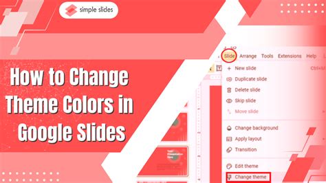 How to Change Theme Colors in Google Slides