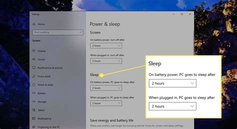 How to Change Windows Sleep Settings
