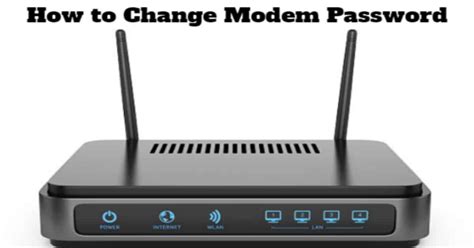 How to Change Your Modem Password
