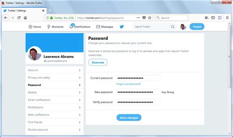How to Change Your Twitter Password
