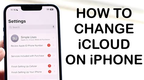 How to Change iCloud Account on iPhone (2024) - YouTube