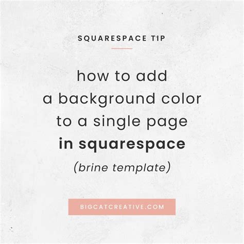 How to Change the Background Color of a Single Page in Squarespace