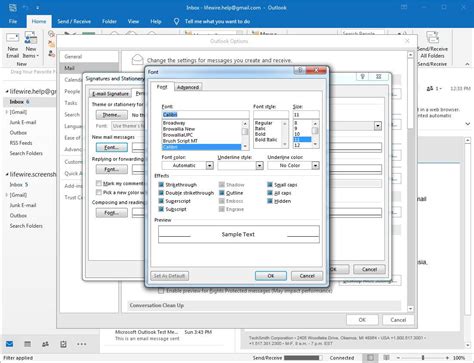 How to Change the Default Font in Outlook