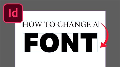 How to Change the Font in InDesign YouTube