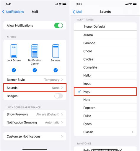 How to Change the Mail Notification Sound in iOS Mail