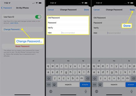 How to Change the Notes Password on an iPhone