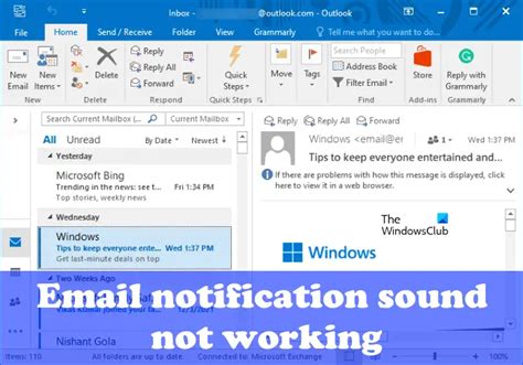 How to Change the Outlook Email Notification Sound