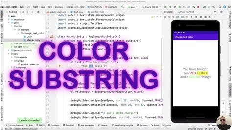 How to Change the Text Color of a Substring Android Studio Tutorial