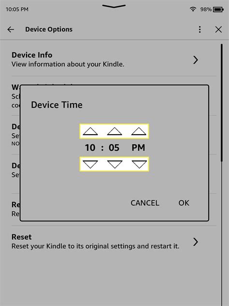 How to Change the Time on a Kindle Paperwhite