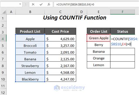 How to Check If Value Exists in Range in Excel (8 Ways) ExcelDemy