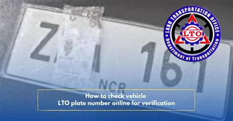 How to Check LTO Plate Number Online - The Pinoy …