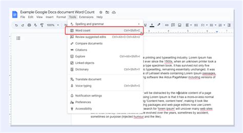 How to Check Word Count on Google Docs