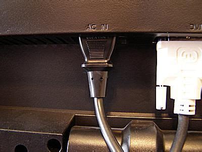 How to Check for Loose Monitor Power Cable Connections