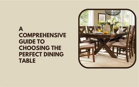 How to Choose a Perfect Dining Table 5 Easy Guides