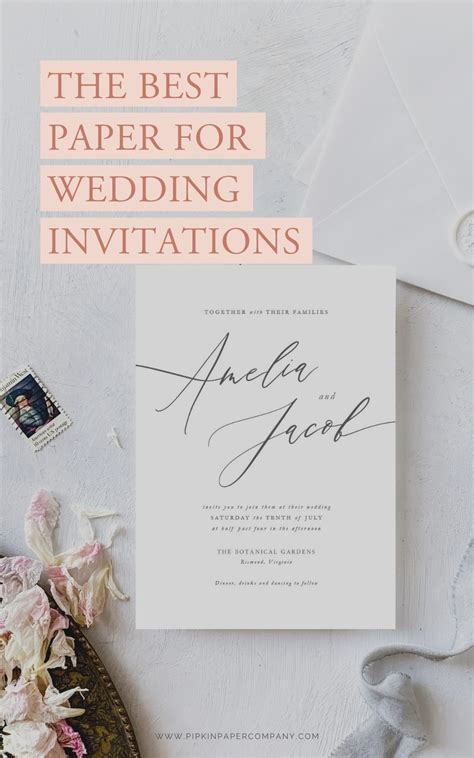 How to Choose the Best Wedding Stationery Paper