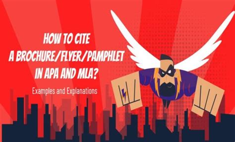 How to Cite a Brochure/Pamphlet in APA and MLA With Examples Wr1ter