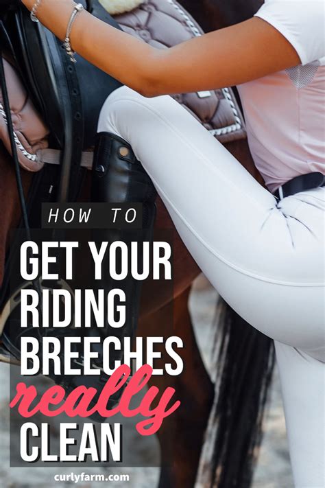 How to Clean Riding Breeches & Remove Stains