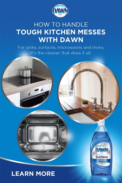 How to Clean Up Tough Kitchen Messes - Dawn