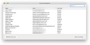 How to Clean up the macOS Mail Auto Complete List