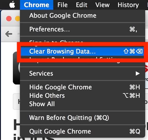 How to Clear Cache in Chrome on Mac