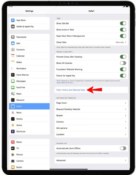 How to Clear Cookies on iPad