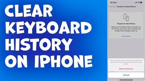 How to Clear Keyboard History on iPhone
