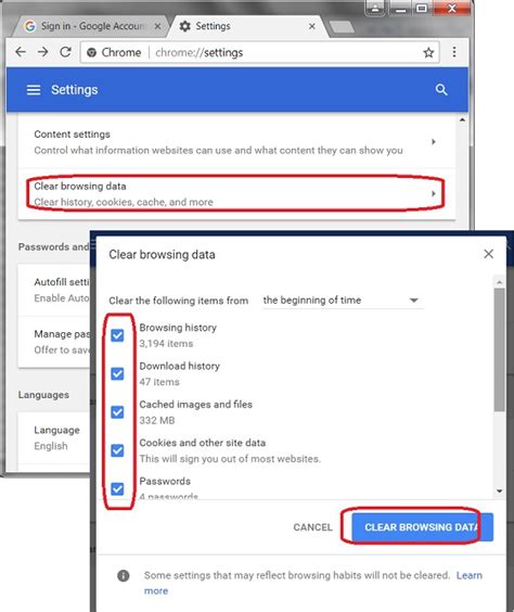 How to Clear Private Data in Google Chrome for Windows