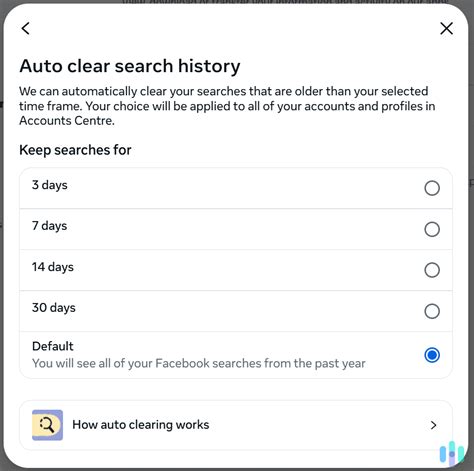 How to Clear Your Facebook Search History