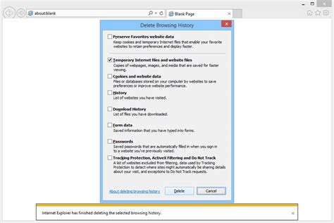 How to Clear the Cache in IE11