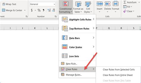How to Clear the Conditional Formatting Rule from Entire Sheet ExcelNotes