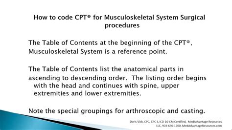 How to Code CPT® for Musculoskeletal System Surgical Procedures YouTube
