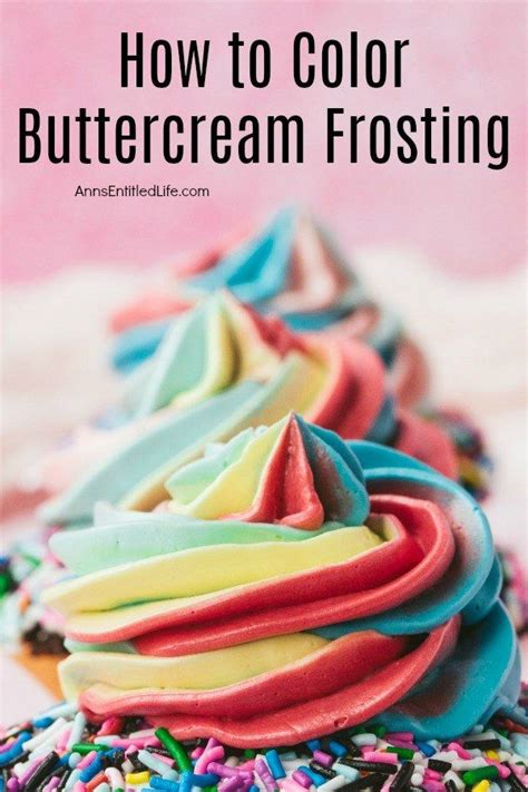 How to Color Buttercream Frosting
