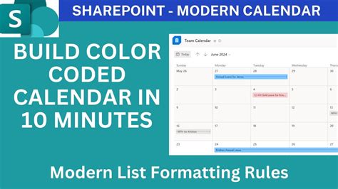 How to Color Code a Calendar in SharePoint Calendar YouTube