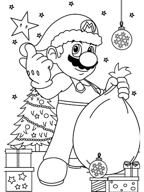 How to Color Santa Super Mario Christmas Coloring Pages Nintendo