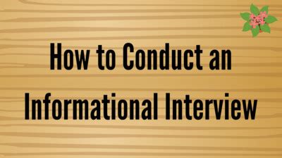 How to Conduct an Informational Interview - BYU-Idaho