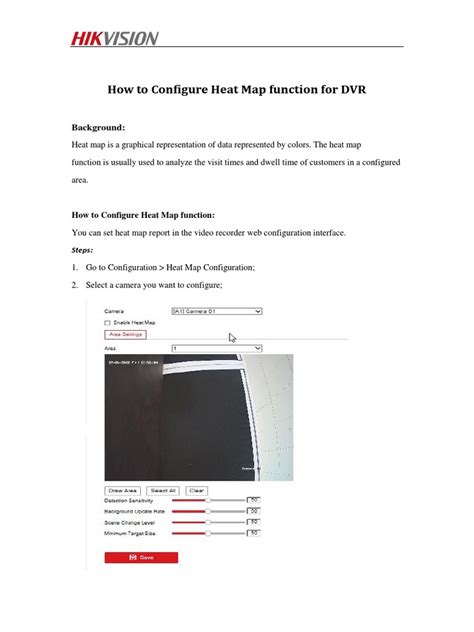 How to Configure Heat Map function for DVR