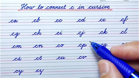 How to Connect Cursive a Cursive Writing Handwriting Practice YouTube