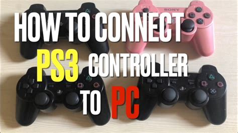 How to Connect a PS3 Controller to a PC