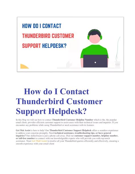 How to Contact Thunderbird Customer Service POSTEEZY