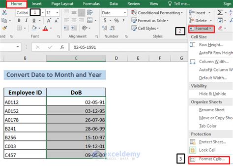 How to Convert Date to Month and Year in Excel (4 Ways) ExcelDemy